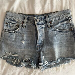 Levi’s 501 Distressed Denim Shorts